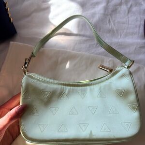 Edie Parker Light Green Wristlet